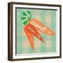 Gingham Carrot-Lola Bryant-Framed Art Print