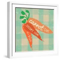 Gingham Carrot-Lola Bryant-Framed Art Print