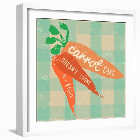 Gingham Carrot-Lola Bryant-Framed Art Print