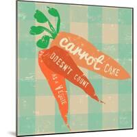 Gingham Carrot-Lola Bryant-Mounted Art Print