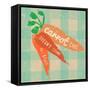 Gingham Carrot-Lola Bryant-Framed Stretched Canvas