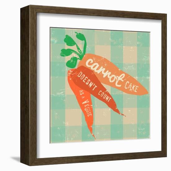 Gingham Carrot-Lola Bryant-Framed Art Print