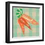 Gingham Carrot-Lola Bryant-Framed Art Print