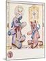 Gingham Dog and Calico Cat-Judy Mastrangelo-Mounted Giclee Print