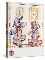 Gingham Dog and Calico Cat-Judy Mastrangelo-Stretched Canvas