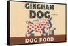 Gingham Dog-null-Framed Stretched Canvas