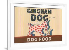 Gingham Dog-null-Framed Art Print