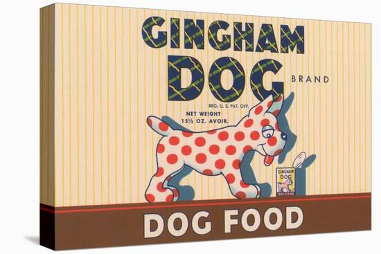 Gingham Dog-null-Stretched Canvas