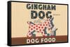 Gingham Dog-null-Framed Stretched Canvas