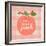 Gingham Peach-Lola Bryant-Framed Art Print