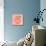 Gingham Peach-Lola Bryant-Mounted Art Print displayed on a wall