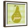 Gingham Pear-Lola Bryant-Framed Art Print