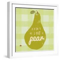 Gingham Pear-Lola Bryant-Framed Art Print