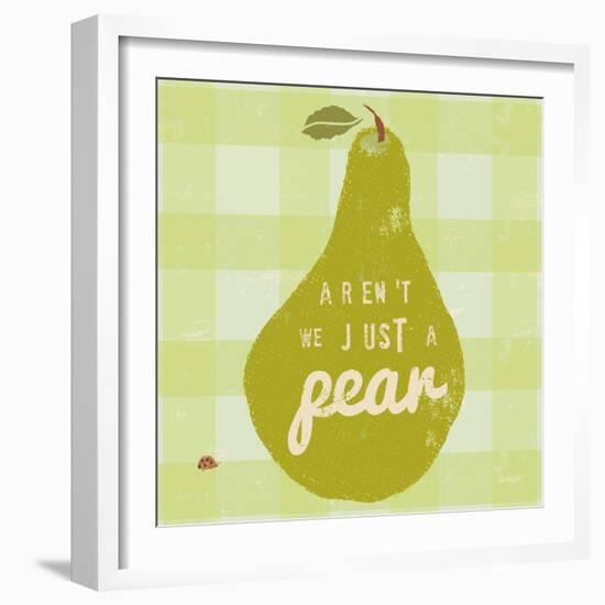 Gingham Pear-Lola Bryant-Framed Art Print