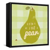 Gingham Pear-Lola Bryant-Framed Stretched Canvas