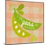 Gingham Peas-Lola Bryant-Mounted Art Print