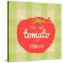 Gingham Tomato-Lola Bryant-Stretched Canvas