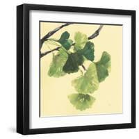 Gingko Leaves I Dark-Chris Paschke-Framed Art Print