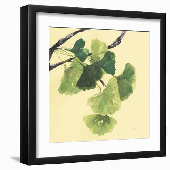 Gingko Leaves I Dark-Chris Paschke-Framed Art Print