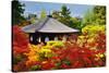 Ginkaku-Ji Temple in Kyoto, Japan during the Fall Season.-SeanPavonePhoto-Stretched Canvas