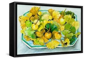 Ginkgo,Fruit and Leaves, 2010-Joan Thewsey-Framed Stretched Canvas