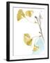 Ginkgo on Dusty Teal IV-Jennifer Goldberger-Framed Premium Giclee Print