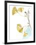 Ginkgo on Dusty Teal IV-Jennifer Goldberger-Framed Art Print