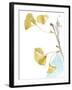 Ginkgo on Dusty Teal IV-Jennifer Goldberger-Framed Art Print