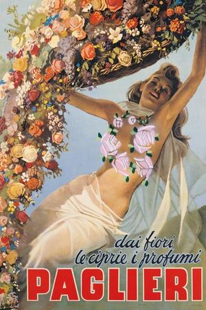 Advertising poster for Paglieri Perfume