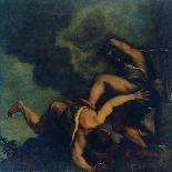 Cain Kills (His Brother) Abel-Gino Boccasile-Stretched Canvas