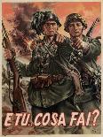 Italian Propaganda Poster Su Loro Ricade La Colpa! Pub.1939-45 (Colour Litho)-Gino Boccasile-Giclee Print