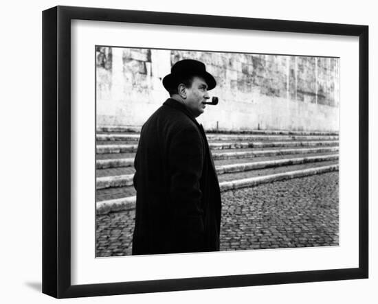 Gino Cervi as Police Chief Maigret-Marisa Rastellini-Framed Photographic Print