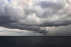 Tornado Touching Down at Sea with Dark Clouds Swirling-Gino'S Premium Images-Framed Stretched Canvas