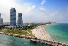 Aerial View of South Miami Beach-Gino Santa Maria-Framed Photographic Print