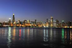 Partial View of Downtown Chicago Skyline at Dusk-Gino Santa Maria-Photographic Print