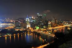 Pittsburgh's Skyline at Night Viewed from the Duquesne Incline-Gino Santa Maria-Photographic Print