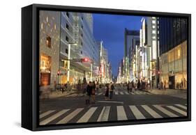 Ginza Shopping District, Tokyo, Japan, Asia-Richard Cummins-Framed Stretched Canvas