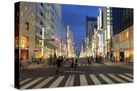 Ginza Shopping District, Tokyo, Japan, Asia-Richard Cummins-Stretched Canvas