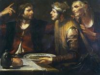 Gioacchino Assereto, The Supper in Emmaus, 17th c. Private collection-Gioacchino Assereto-Laminated Art Print