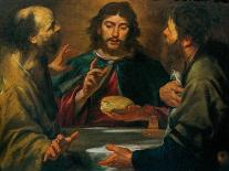 Gioacchino Assereto, The Supper in Emmaus, 17th c. Private collection-Gioacchino Assereto-Stretched Canvas