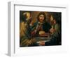 Gioacchino Assereto, The Supper in Emmaus, 17th c. Private collection-Gioacchino Assereto-Framed Art Print