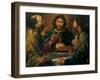 Gioacchino Assereto, The Supper in Emmaus, 17th c. Private collection-Gioacchino Assereto-Framed Art Print