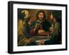 Gioacchino Assereto, The Supper in Emmaus, 17th c. Private collection-Gioacchino Assereto-Framed Art Print