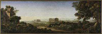 The Ruins of Paestum, 1805-30-Gioacchino Rinaldi-Framed Giclee Print