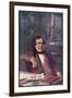 Gioacchino Rossini Composing His Opera "Il Barbieri Di Seviglia" First Performed-L. Balestrieri-Framed Art Print