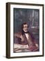 Gioacchino Rossini Composing His Opera "Il Barbieri Di Seviglia" First Performed-L. Balestrieri-Framed Art Print