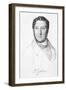 Gioacchino Rossini Italian Composer-H. Bruyeres-Framed Art Print