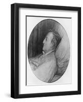 Gioacchino Rossini on His Deathbed, 1868 (Charcoal and Gouache Highlights on Paper)-Gustave Doré-Framed Giclee Print