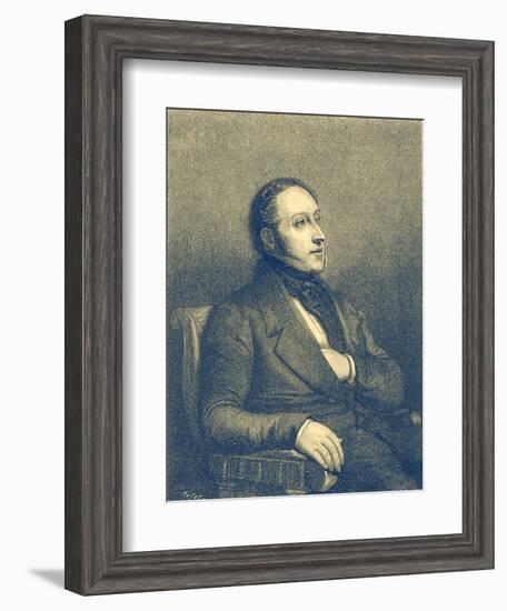 Gioacchino Rossini - portrait-Ary Scheffer-Framed Giclee Print