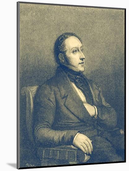 Gioacchino Rossini - portrait-Ary Scheffer-Mounted Giclee Print